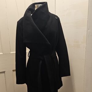 Pure Energy Elegant Black Trench Coat